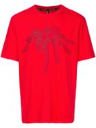 Blackbarrett Spider Print T-shirt - Red