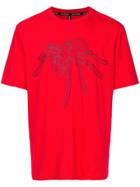 Blackbarrett Spider Print T-shirt - Red