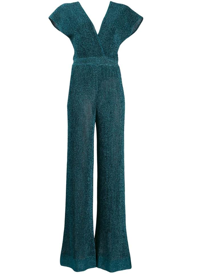 Missoni V-neck Jumpsuit - Blue