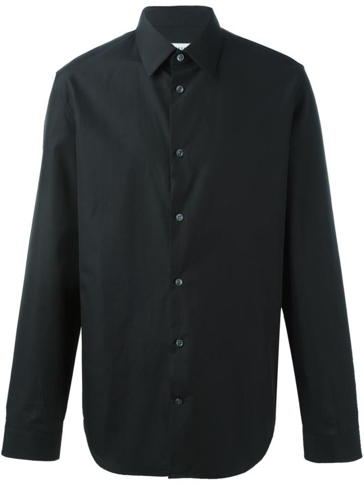 Maison Margiela Classic Buttoned Shirt, Men's, Size: 41, Black, Cotton