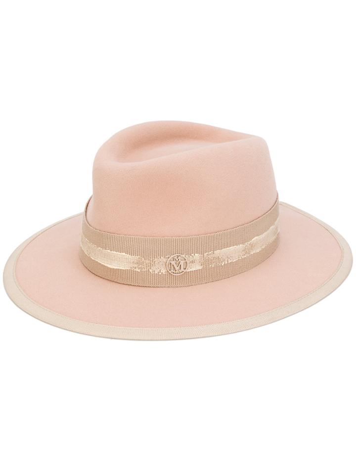 Maison Michel Thadee Hat - Pink & Purple