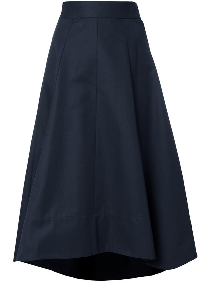 Le Ciel Bleu 'train' Skirt, Women's, Size: 36, Blue, Cotton/polyester