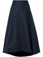 Le Ciel Bleu 'train' Skirt, Women's, Size: 36, Blue, Cotton/polyester