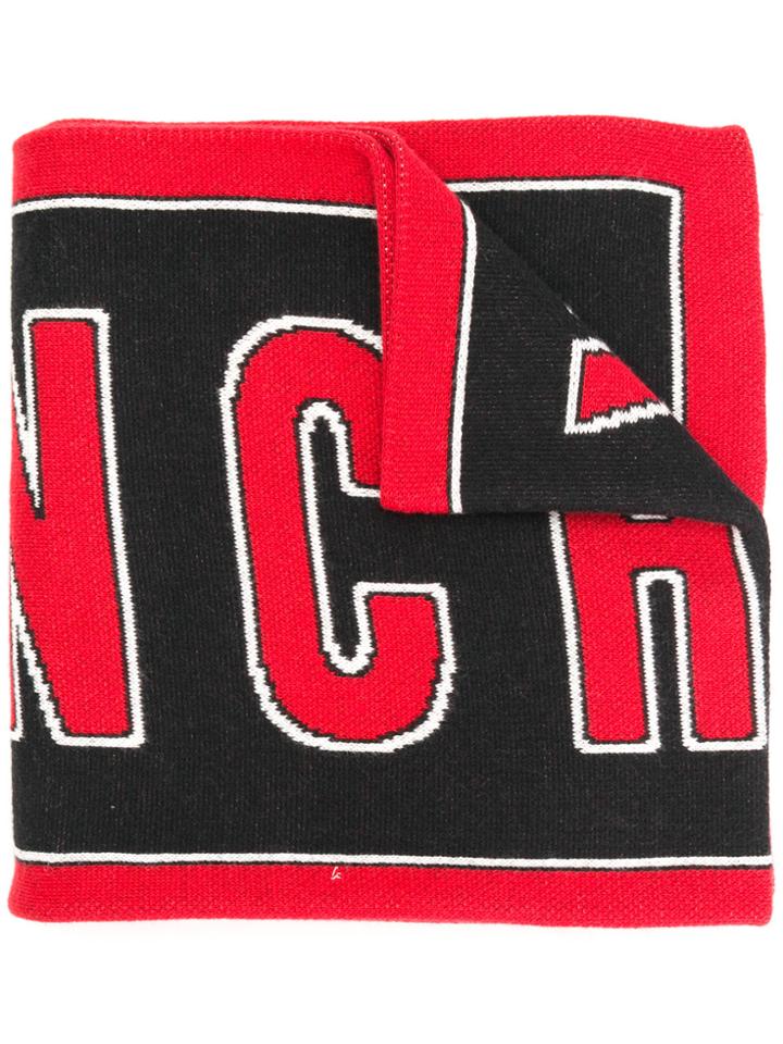 Givenchy Logo Knitted Scarf - Black