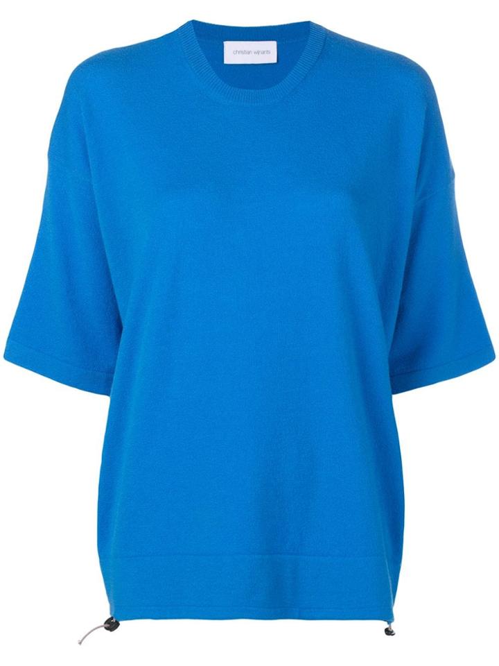 Christian Wijnants Kani Knitted Top - Blue