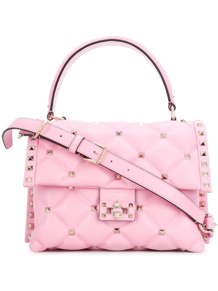Valentino Garavani Candystud Shoulder Bag - Pink & Purple