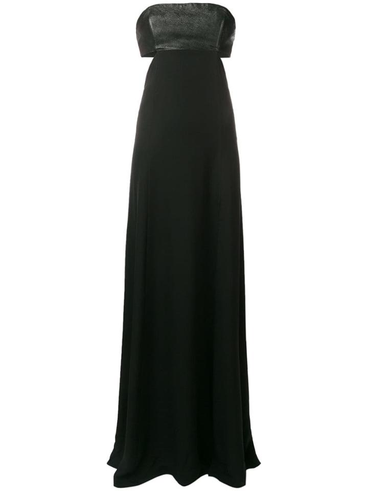 Karl Lagerfeld Karl X Kaia Silk Maxi Dress - Black