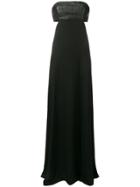 Karl Lagerfeld Karl X Kaia Silk Maxi Dress - Black
