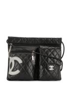 Chanel Pre-owned Cambon Line Multi-compartment Shoulder Bag - Black