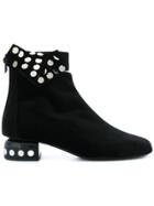 Pierre Hardy Polka Dot Sequin Boots - Black