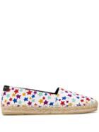 Saint Laurent Star Fun Print Espadrilles - White