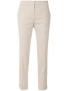 Etro Patterned Cropped Trousers - Nude & Neutrals