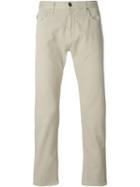 Armani Jeans High Rise Straight Leg Chinos