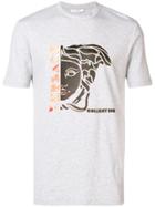 Versace Collection Printed Medusa Head T-shirt - Grey