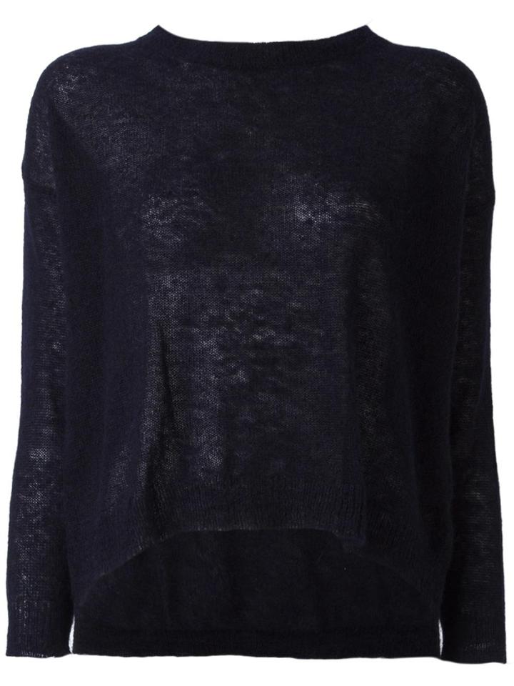 Société Anonyme Curved Hem Cropped Jumper - Blue