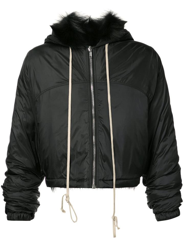 Rick Owens Hun - Bomber Jacket - Unisex - Feather Down/nylon/cupro/goose Down - 48, Black, Feather Down/nylon/cupro/goose Down