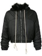 Rick Owens Hun - Bomber Jacket - Unisex - Feather Down/nylon/cupro/goose Down - 48, Black, Feather Down/nylon/cupro/goose Down