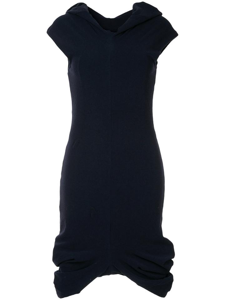 Comme Des Garçons Vintage Short-sleeve Midi Dress - Blue
