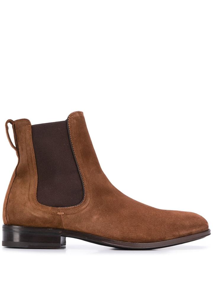 Salvatore Ferragamo Classic Chelsea Boots - Brown