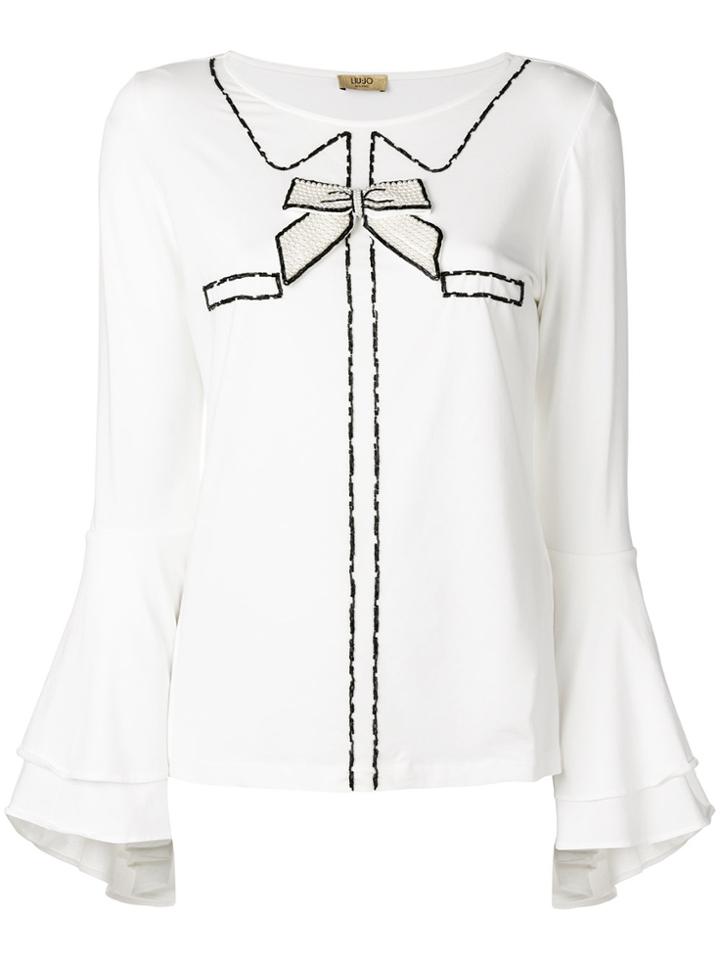 Liu Jo Beaded Details Blouse - White