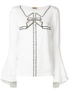 Liu Jo Beaded Details Blouse - White