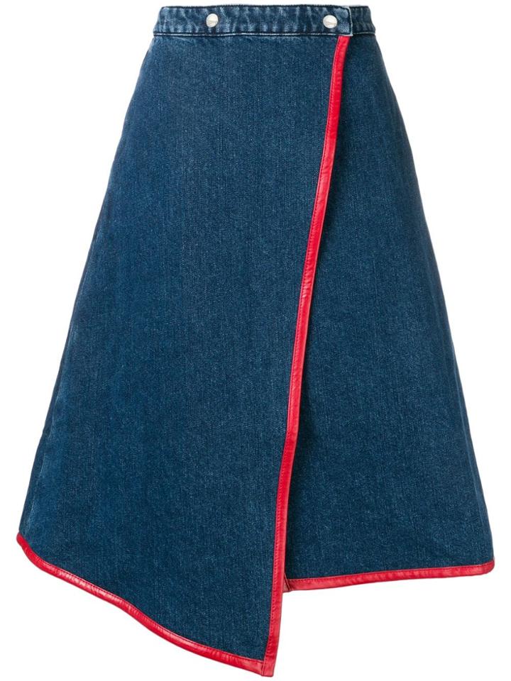 Acne Studios A-line Wrap Skirt - Blue
