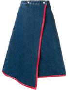 Acne Studios A-line Wrap Skirt - Blue