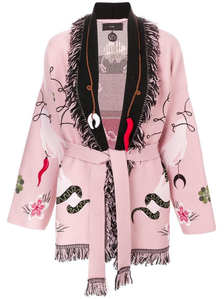 Alanui 'lucky Charm' Cardi-coat - Pink