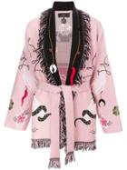Alanui 'lucky Charm' Cardi-coat - Pink