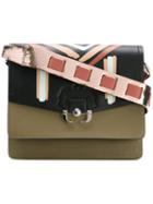 Paula Cademartori - Stripe Pattern Shoulder Bag - Women - Leather - One Size, Women's, Green, Leather