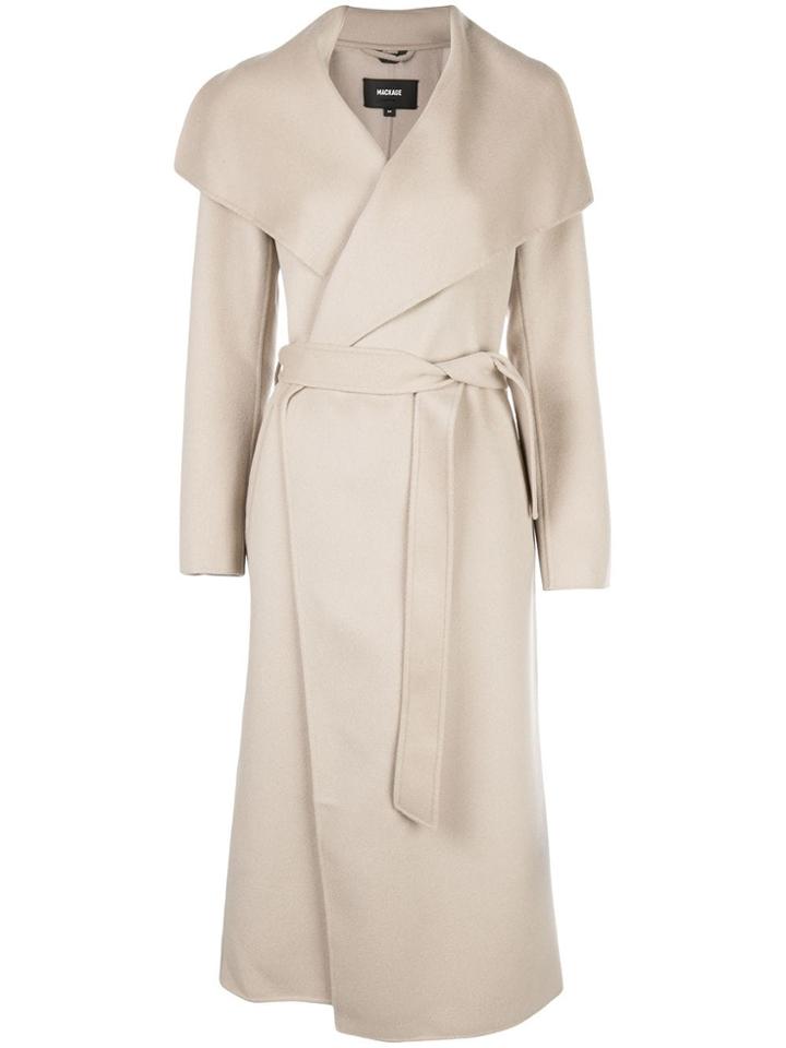 Mackage Mair Belted Midi Coat - Neutrals