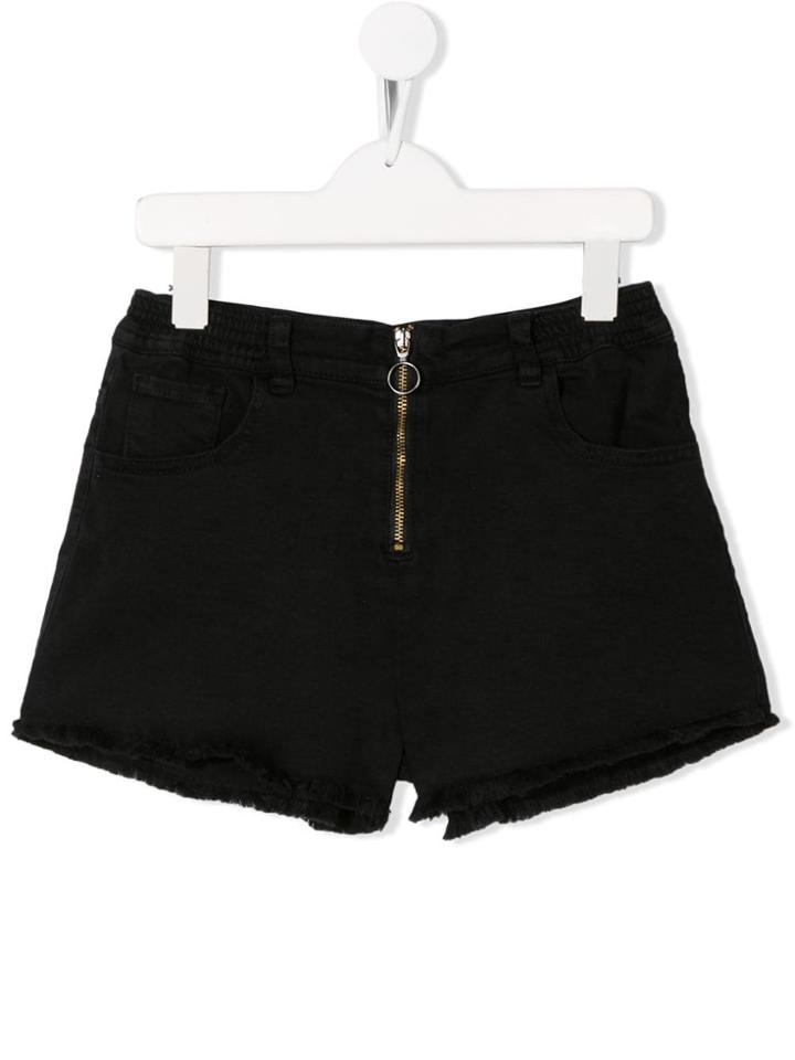 Andorine Zipped Shorts - Black
