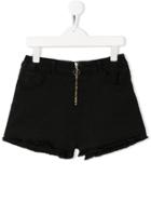 Andorine Zipped Shorts - Black