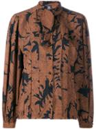 Emanuel Ungaro Pre-owned 1980's Pussy Bow Blouse - Brown