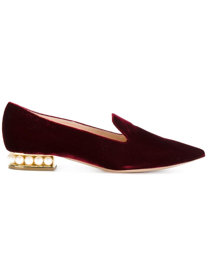 Nicholas Kirkwood Casati Pearl Loafers - Red