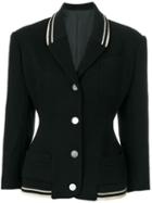 Jean Paul Gaultier Pre-owned Stripe Trim Fitted Jacket - Black
