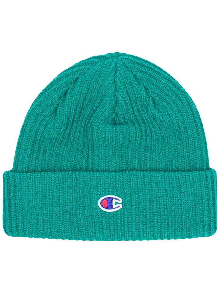 Champion Embroidered Logo Beanie - Green