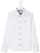 Armani Junior Embroidered Logo Shirt, Boy's, Size: 15 Yrs, White
