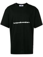 Msgm Slogan Print T-shirt - Black