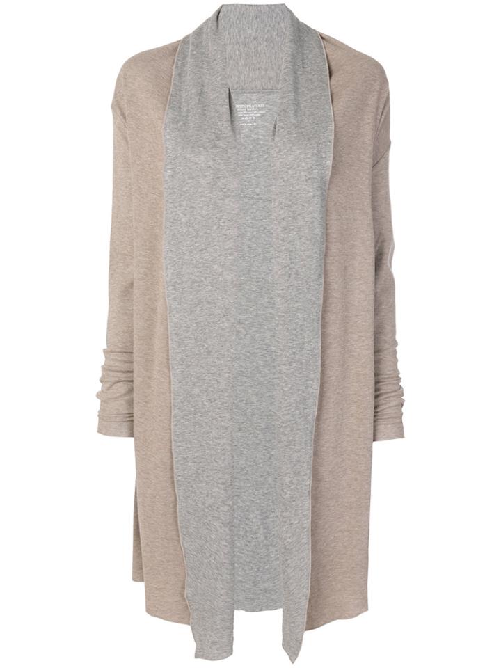 Majestic Filatures Long Open Cardigan - Nude & Neutrals