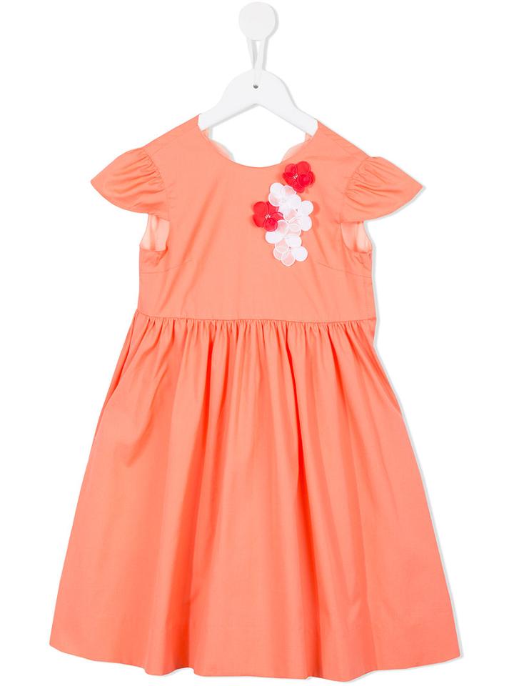 Familiar Flared Dress, Girl's, Size: 12 Yrs, Yellow/orange