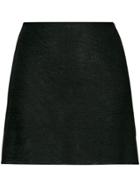 Kacey Devlin Metallic Mini Skirt - Black