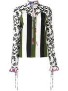 Msgm Ruffled Blouse, Women's, Size: 40, Silk/polyester