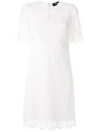 Paule Ka Lace-detail Flared Dress - White