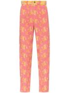 Gucci Floral Print Corduroy Jeans - Pink & Purple