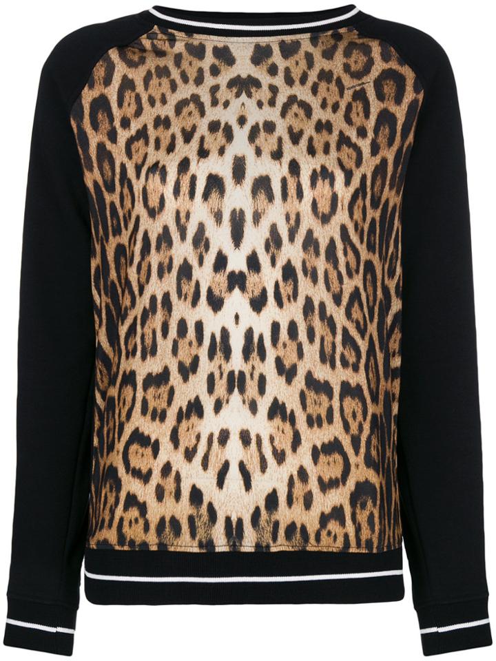 Roberto Cavalli Leopard Print Sweatshirt - Brown