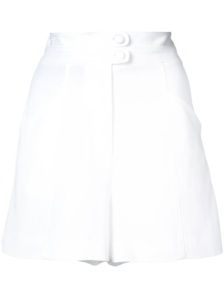 A.l.c. - Tailored Shorts - Women - Viscose/spandex/elastane - 12, White, Viscose/spandex/elastane