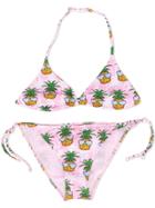 Mc2 Saint Barth Kids Teen Pineapple Print Bikini - Pink