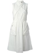 Marc By Marc Jacobs Crisscross Strap Detail Dress, Women's, Size: 10, White, Cotton