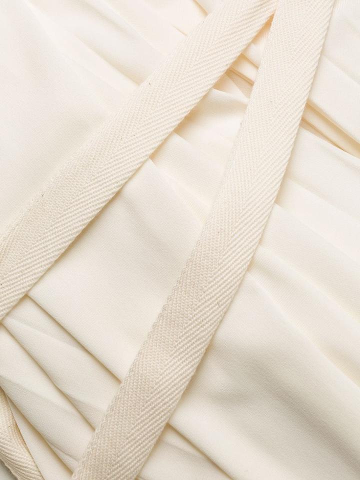 Pringle Of Scotland Pleated Wrap Skirt - White